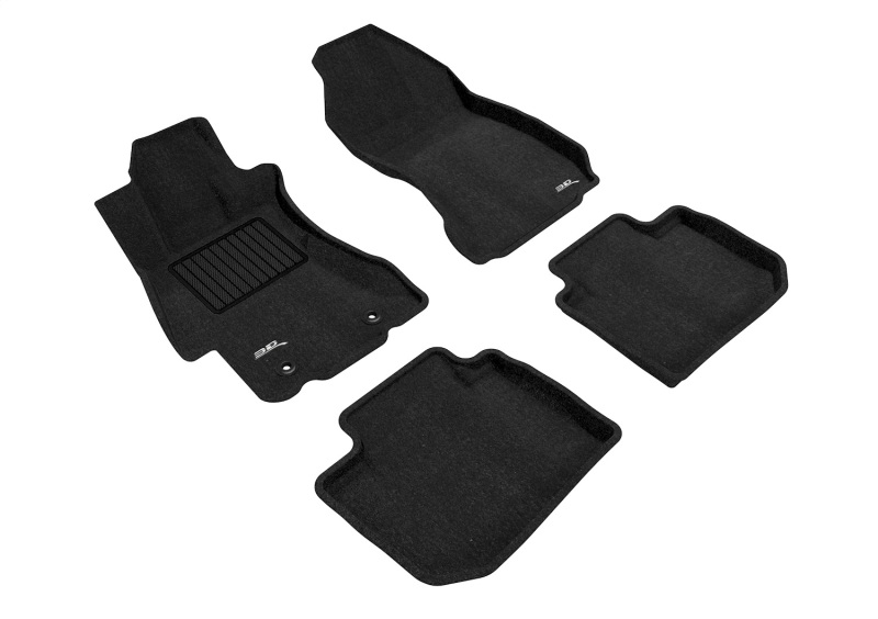 Subaru WRX Floor Mat Set - Front and Rear - 3D MAXpider - Elegant - Black - `15-`21